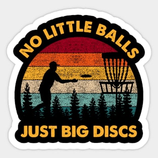 no little balls Just big discs vintage retro Sticker